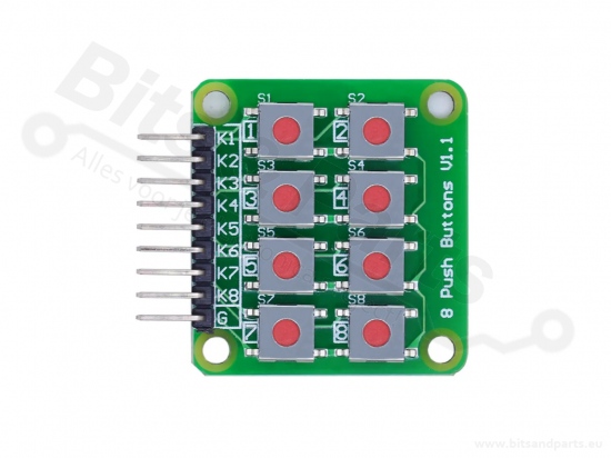 Microswitch keypad matrix 4x2